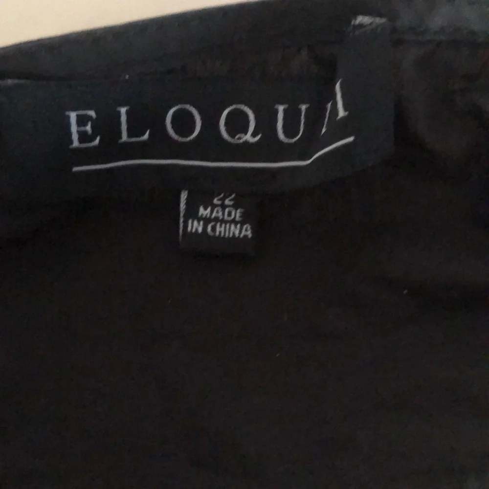 Eloquii woman’s black tie front wrap  blouse - Picture 12 of 13